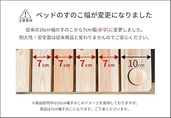 家具の基 4分割すのこベッド 幅120×長さ200×高さ35cm 国産ヒノキ Amazon.co.jp: 家具の里 桧の4分割式 すのこベッド (ひのき / 4